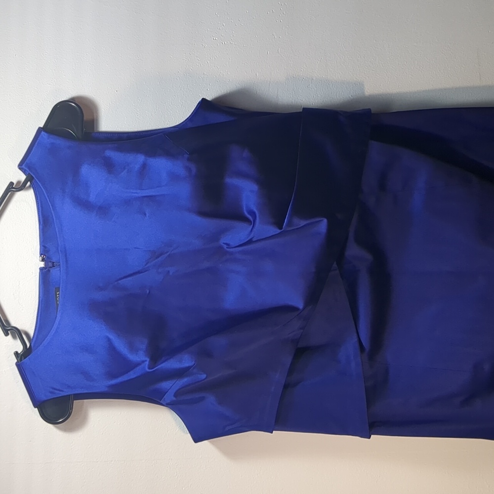 Talbots Royal Blue Sleeveless Dress, Size 14 - Picture 3 of 8